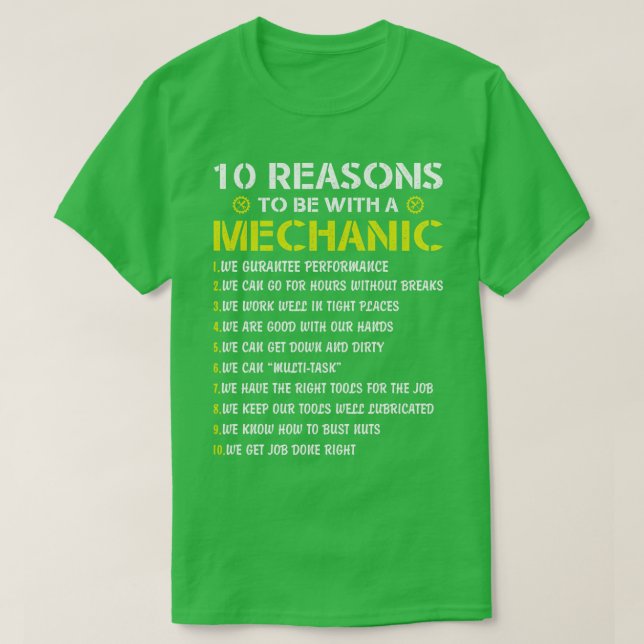 Mekanisk gåva från bilar t shirt (Design framsida)