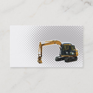 mekanisk grävarebusinesscard för konstruktion visitkort
