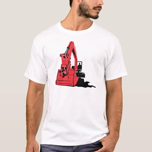 mekanisk grävaregrävskopa tee (Framsida)