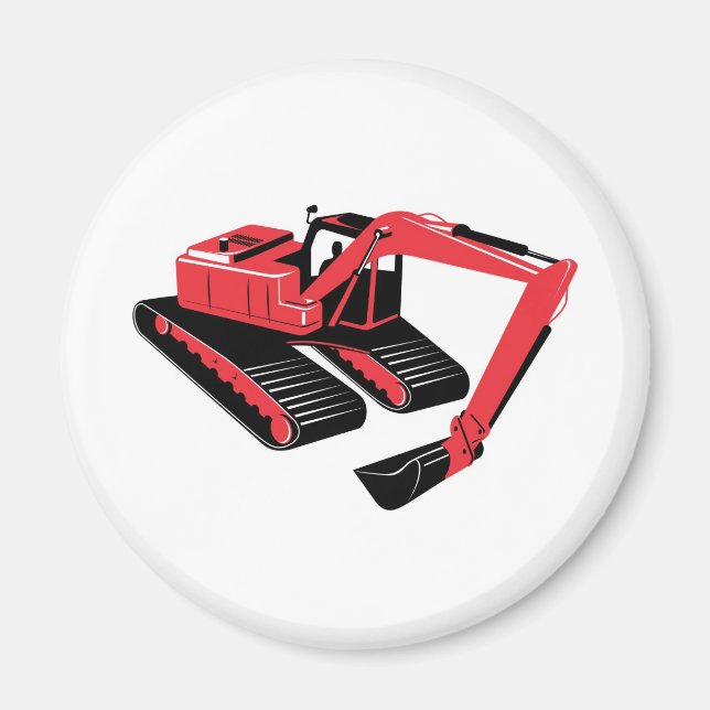 mekanisk grävmaskin magnet (Framsidan)