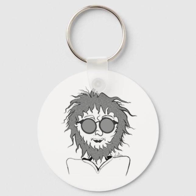 Mekanisk/Guitar Player-ruta Nyckelring (Framsida)