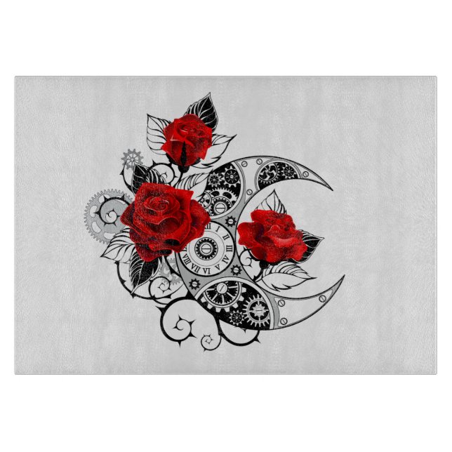 Mekanisk halvmåne med Röd ros (Framsidan)