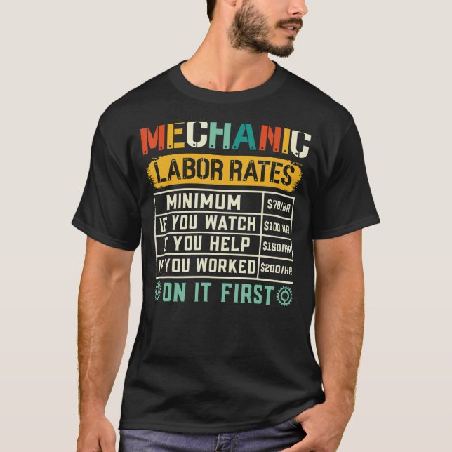 Mekanisk Handyman Workshop Mechanical Ingenjör Car T Shirt (Framsida)