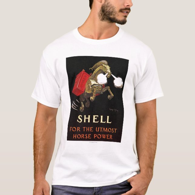 Mekanisk häst med snäckaolja tee shirt (Framsida)
