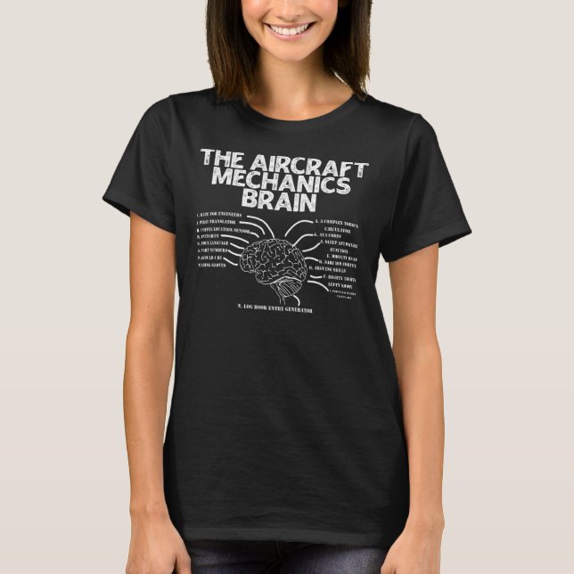 Mekanisk hjärnflygning 1 t shirt (Framsida)