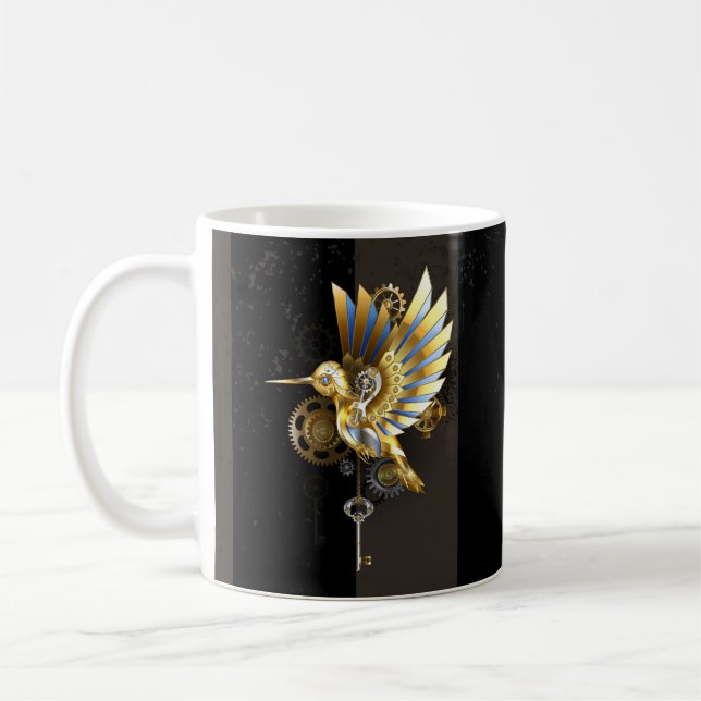 Mekanisk hummingbird kaffemugg (Vänster)
