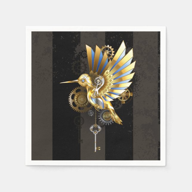 Mekanisk hummingbird pappersservett (Framsidan)