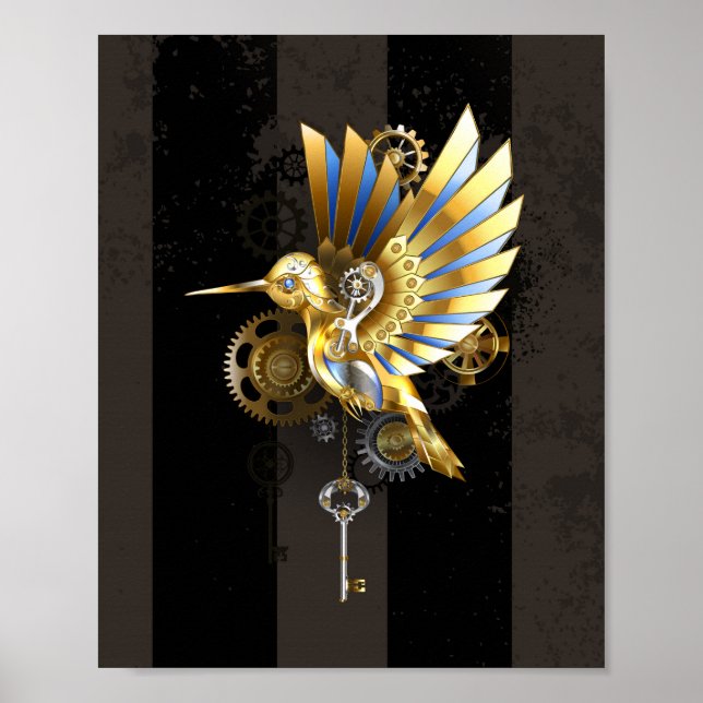 Mekanisk hummingbird poster (Framsidan)