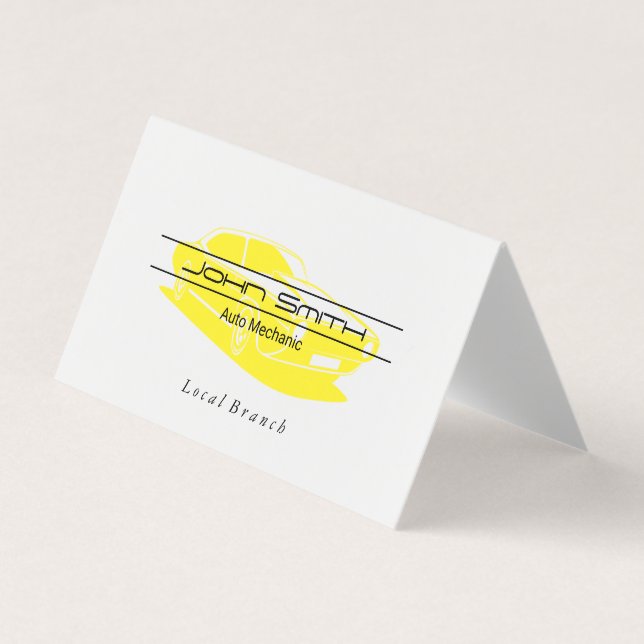 Mekanisk | INGENJÖR | Bilars Logotyp Visitkort (Framsida)