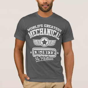 Mekanisk ingenjör för världsmästare i handling t shirt