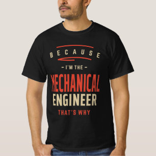 Mekanisk Ingenjör-jobbsysselsättning, födelsedagsa T Shirt