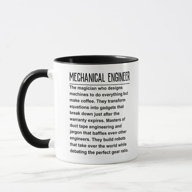 Mekanisk ingenjör mugg (Vänster)