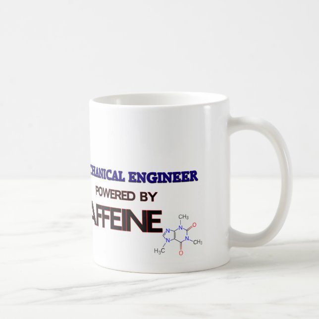 Mekanisk ingenjör som drivas av koffein kaffemugg (Höger)