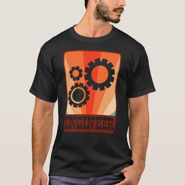 Mekanisk Ingenjör-teknik Studenten T Shirt (Framsida)