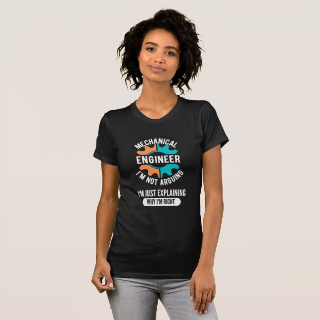 Mekanisk Ingenjör, verkstadsindustri T Shirt (Hel framsida)
