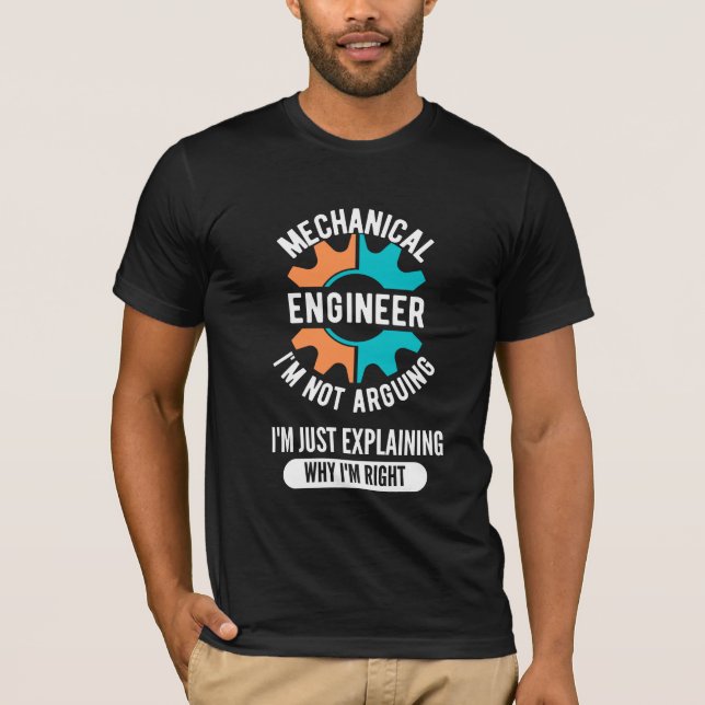 Mekanisk Ingenjör, verkstadsindustri T Shirt (Framsida)