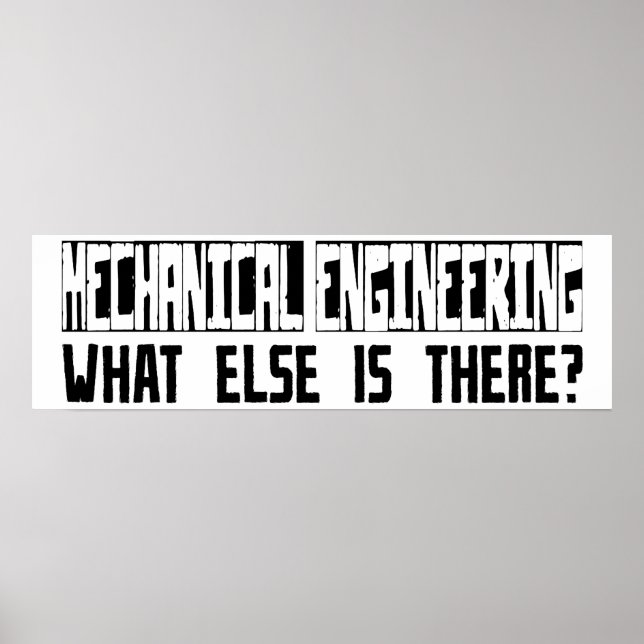 Mekanisk ingenjörskonst... Vad finns det annars? Poster (Framsidan)