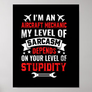 Mekanisk jag är en luftfartygsmekanism poster
