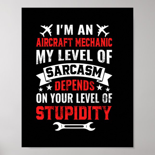 Mekanisk jag är en luftfartygsmekanism poster (Framsidan)