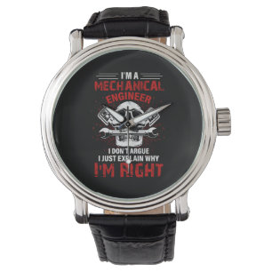 Mekanisk jag är en mekanisk Ingenjör Armbandsur