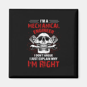 Mekanisk jag är en mekanisk Ingenjör Magnet