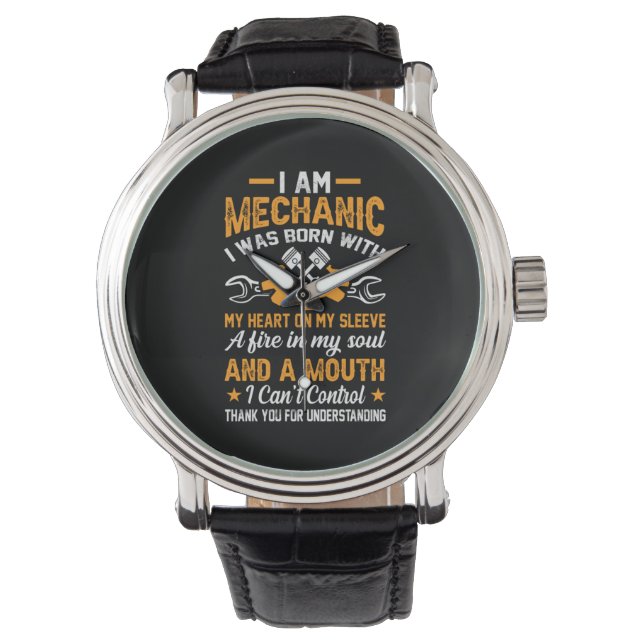Mekanisk jag är mekanisk armbandsur (Framsida)