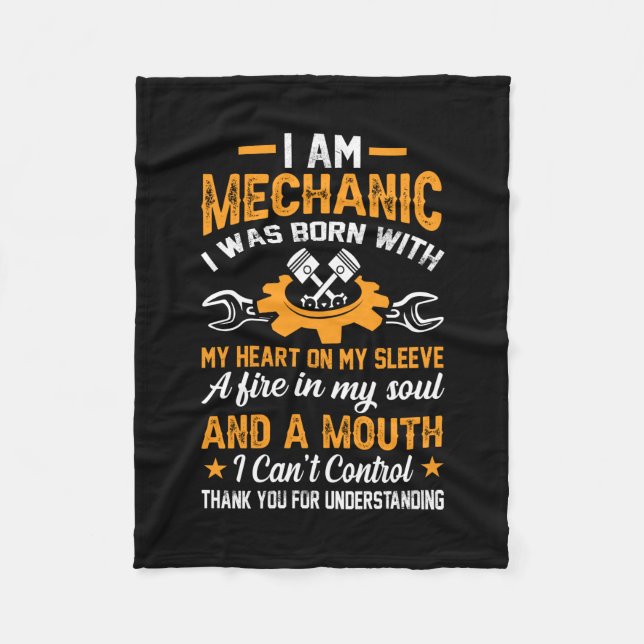 Mekanisk jag är mekanisk fleecefilt (Framsidan)