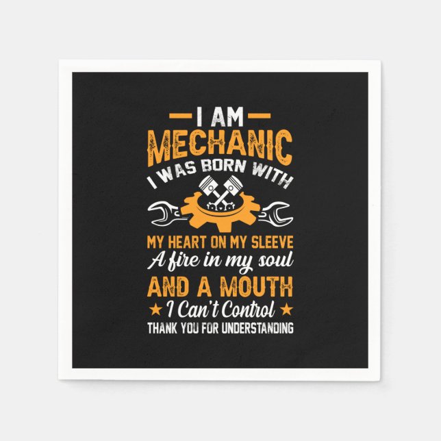 Mekanisk jag är mekanisk pappersservett (Framsidan)