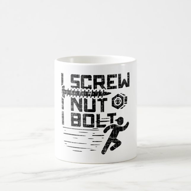 Mekanisk - jag Skratt I Nöt I Bolt Kaffemugg (Center)