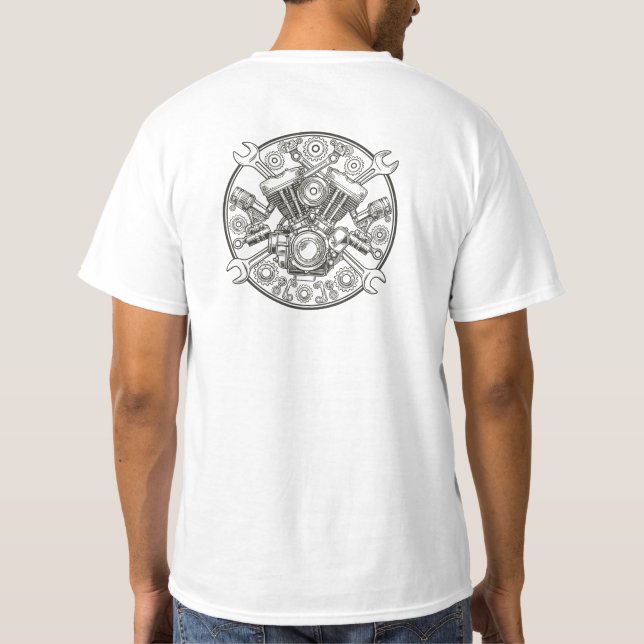 Mekanisk kraftkärna t shirt (Baksida)
