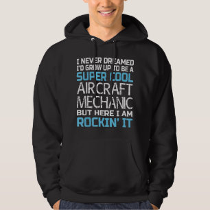 Mekanisk luftfartygsutrustning hoodie