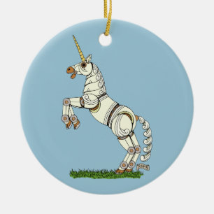 Mekanisk majs julgransprydnad keramik
