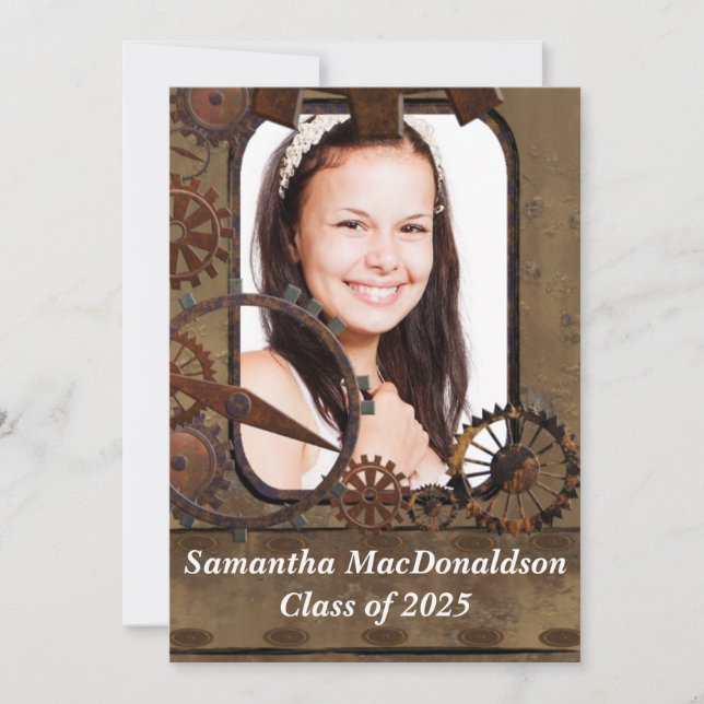 Mekanisk maskinerifotostudenten inbjudningar (Framsida)