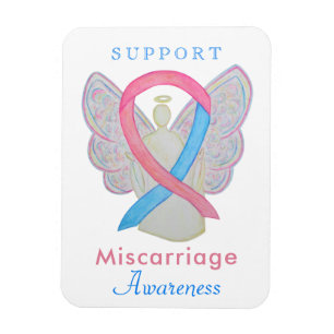 Mekanisk medvetenhet om missfall Ribbon Art Angel Magnet