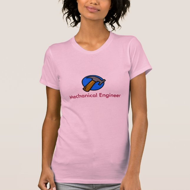 mekanisk mekanisk ingenjör t-shirt (Framsida)