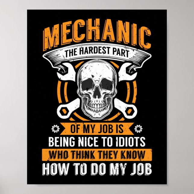 Mekanisk mekanisk mekanism för luftfartyg med den  poster (Framsidan)