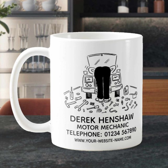 Mekanisk motormarknadsföring för kaffe Mugg (Skapare uppladdad)