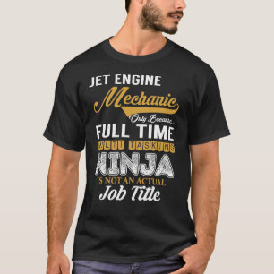 Mekanisk multitasking för Jet-motor T Shirt