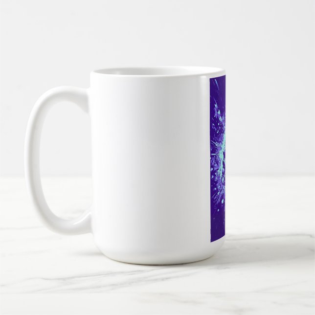 Mekanisk Muser | Lila Cyberpunk-mugg Kaffemugg (Vänster)