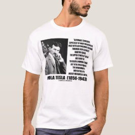 Mekanisk natur Nikola Tesla för omväxlande T-shirt