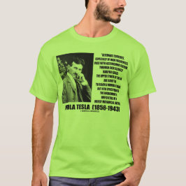 Mekanisk natur Nikola Tesla för omväxlande Tee