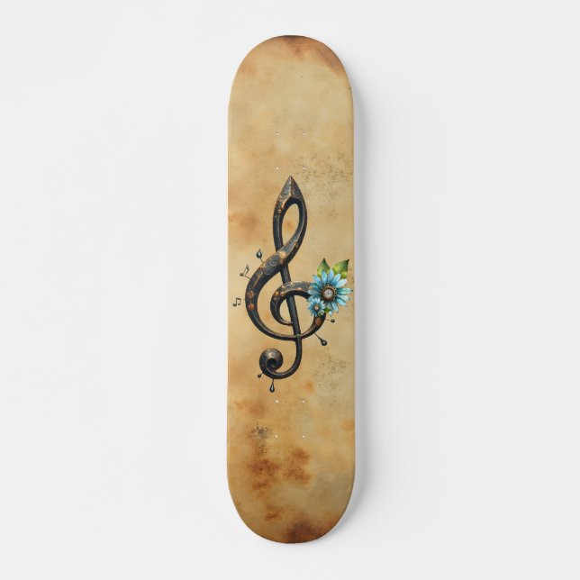 Mekanisk  nyckel  mini skateboard bräda 18,5 cm (Framsida)