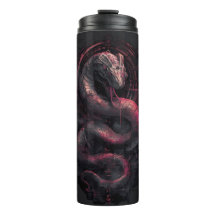 Mekanisk Orm Mörk Sci-Fi Termisk Tumbler
