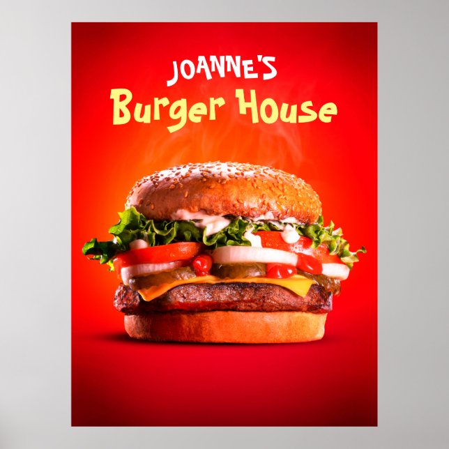 Mekanisk ostburger poster (Framsidan)