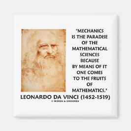 Mekanisk paradise för matematik, citat magnet