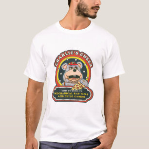 Mekanisk Råtta Pizza & Child Casino T-Shirt