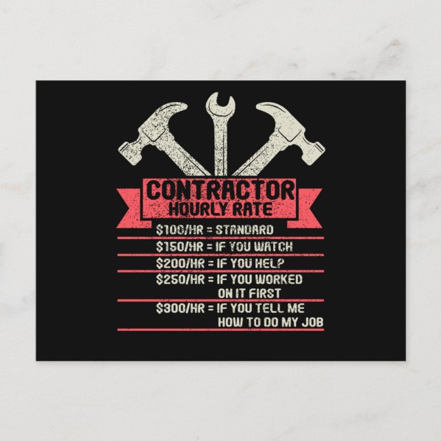 Mekanisk reparationshastighet per timme vykort (Framsida)