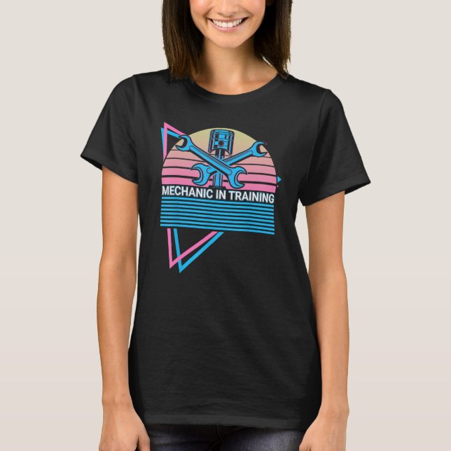 Mekanisk retro-mekanism för praktisk utbildning t shirt (Framsida)