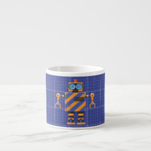 Mekanisk Robot Tecknad Film Espressomugg
