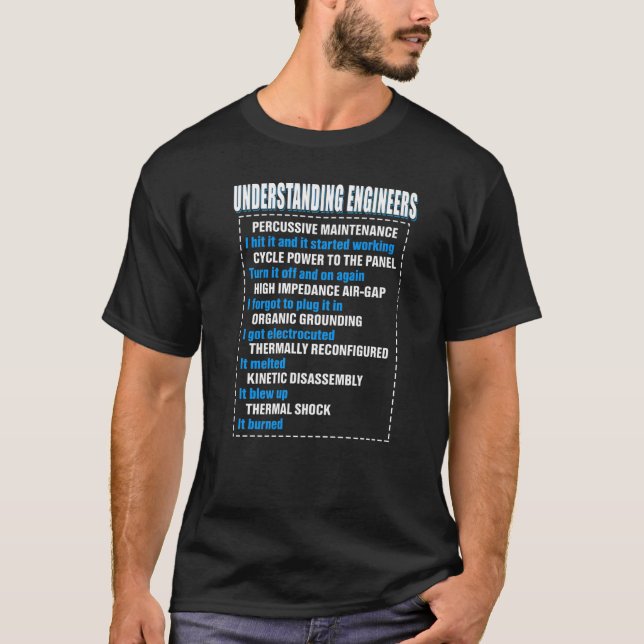 Mekanisk Roligt om Sarcastic Engineering T Shirt (Framsida)
